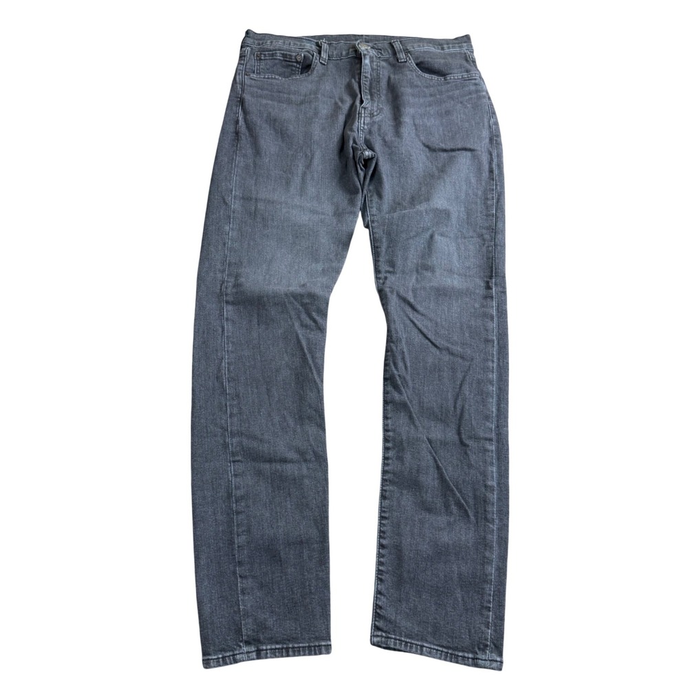 Levi's Premium 512 Slim Taper Jeans Mens W34 L32 Gray Stretch Denim Casual